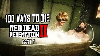 100 Funny Ways to Die  Red Dead Redemption 2 part 1