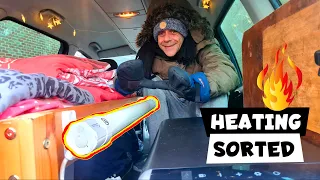 DAYLIGHT ROBBERY and a Heating System For CAR CAMPING in my Micro Camper