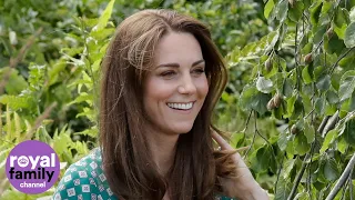 Duchess of Cambridge visits her 'Back to Nature' garden at Hampton Court Flower Show