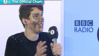 Dan and Phil Chart Show Distraction 18-08-2013 Face Paint