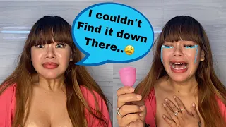 I Tried A Menstrual Cup For The First Time *Horrible Experience* 😩 | Rowhi Rai