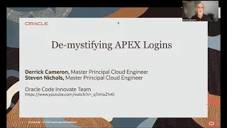 De-mystifying APEX Logins