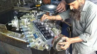 Truck Engine line diesel pump repair | Nozzle injection system check and repair work
