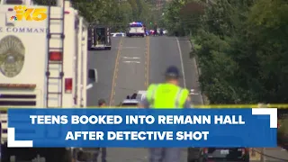 Teens booked for attempted murder after Tacoma detective shot in shoulder