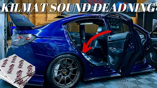 Installing KilMat Sound Deadening In The Interior Of My STI | REAR SEAT