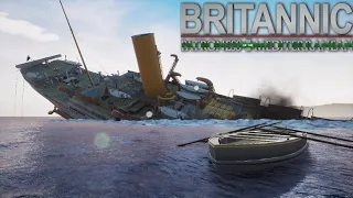 The BRITANNIC SHIP SINKS In An Awesome Simulation! (Britannic: Patroness of the Mediterranean)