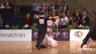 Vaidotas Lacitis - Veronika Golodneva LTU | English Waltz | 1/16 WDSF GrandSlam Standard | GOC 2017