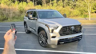 2024 Toyota Sequoia Platinum: Start Up, Test Drive, Walkaround, POV and Review