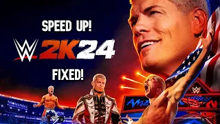 HOW TO FIX WWE 2K24 PC & CONSOLE SPEED UP BUG!!! (WORKING 2024!!!)