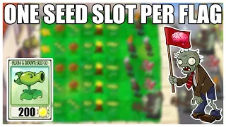 One Seed Slot Per Flag | Plants VS. Zombies Challenge