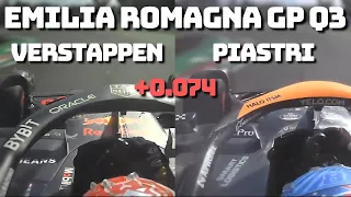 Piastri's Stunning Lap Just 0.074s Behind Verstappen's Pole at Imola! | Onboard with telemetry | Q3