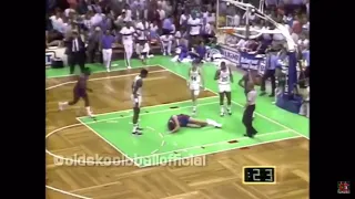 Robert Parish punches Bill Laimbeer