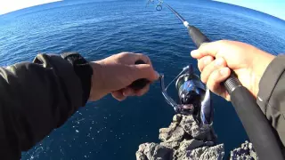 Inchiku shore jigging. Amberjack. 05.02.2016.