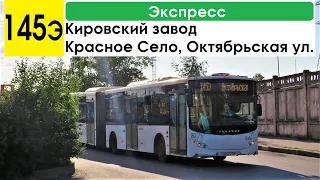 Автобус 145э "Кировский завод - Красное Село, Октябрьская ул." (экспресс)
