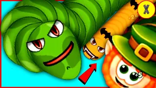 Worms Zone io Biggest Snake 🐍 Dwarf Worm Suddenly Get Big | Snake Games