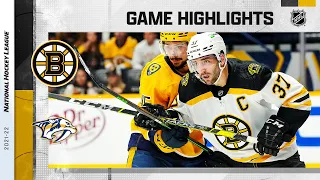 Bruins @ Predators 12/2/21 | NHL Highlights