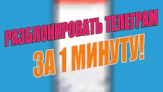 ► ОБХОДИМ БЛОКИРОВКУ ТЕЛЕГРАМ / ЛУЧШИЙ СПОСОБ! / 2018