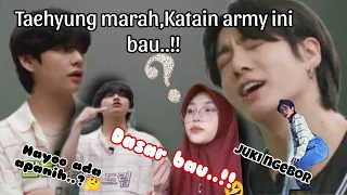 Taehyung ngatain army ini bau🥴😱 ..mentang mentang artis 😏🤣 #btsarmy #btskomedi #armyhalu