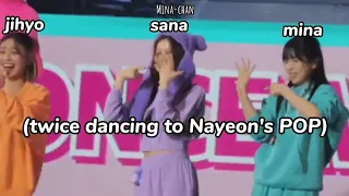 How TWICE *perform* Pop in their fanmeet and Nayeon couldn't believe it