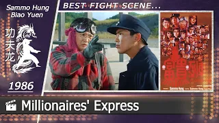 Millionaires' Express | 1986 (Scene-1/Sammo Hung vs. Biao Yuen) CHINESE