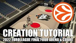 NBA 2K22 EuroLeague: Final Four 2022 Arena & Court Tutorial // Štark-Arena Creation - Logo Download!