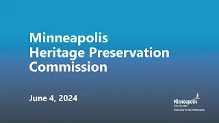 June 4, 2024 Heritage Preservation Commission