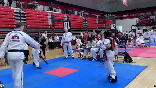 Jayden Woods vs Adrian Fox ATA Martial Arts Combat Sparring Brookland Arkansas