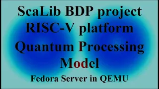 ScaLib BDP project RISC-V platform - Quantum Processing Model - Fedora Server in QEMU ( VTR-369 )