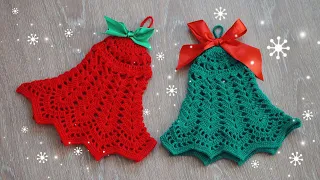 Crochet Christmas Bell Decoration Tutorial