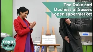 The Duke and Duchess of Sussex visit community supermarket