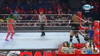 Sasha Banks & Naomi Vs Doudrop & Nikki A.S.H - WWE Raw 09/05/2022 (En Español)