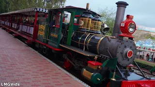[2021] Disneyland Railroad - Nighttime POV: Grand Circle Tour | Disneyland park, California