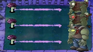 Plants vs Zombies Hack - 100  Scaredy-shroom vs  Dr. Zomboss vs Giga-gargantuar ††