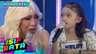 Vice Ganda is entertained by the story of a kid 'Kulot' about her daddy | Isip Bata
