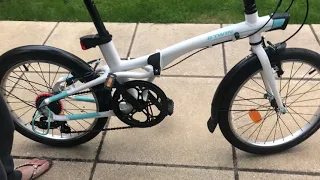 How I unfold & fold up Btwin tilt 500 bike in less than a minute!