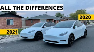 2021 Standard Range Tesla Model Y Compared to Long Range