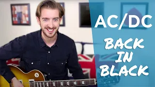 AC/DC - Back in Black Guitar Lesson Tutorial