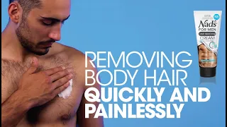 How to remove body hair with Nad's For Men Hair Removal Cream | Demo Video | Tutorial