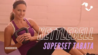 Kettlebell Superset Tabata Workout I 20 Minutes No Repeat I At Home Full Body Kettlebell Exercises