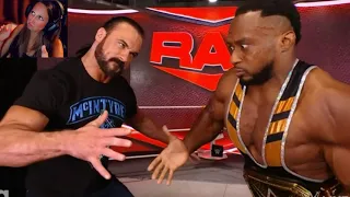 WWE Big E and Drew McIntyre MEGA POWERS HANDSHAKE 10/11/21