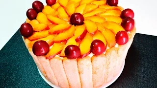 CARLOTA de FRUTAS (o Charlota de Frutas) - tarta sin horno