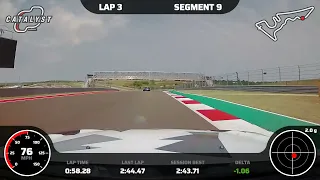COTA fastest lap, first track day