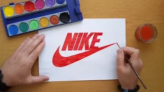 How to draw the Nike logo