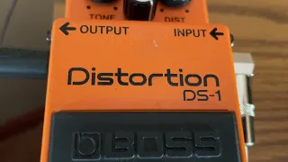 BOSS DS-1 Distortion Pedal!!!!!!!! Demo Best settings!!!!!!!!!!!!!