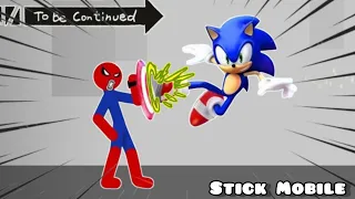 Sonic vs Stickman | Stickman Dismounting Funny and Epic moment#17