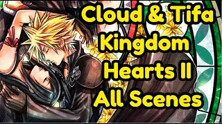 Cloud and Tifa Kingdom Hearts ALL Scenes and Dialogue