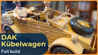 Dragon DAK Kübelwagen type 82 scale 1/6 - Full build #RC #DIY #kit #ww2