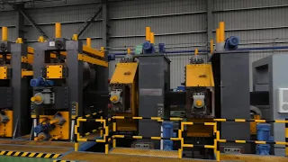 Production line and workshop for Square and Rectangular hollow section tube