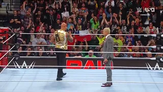 The Rock confronts Cody Rhodes (1/2) - WWE RAW 4/8/2024