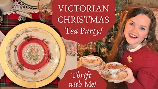 VICTORIAN CHRISTMAS Tea Party ~ Thrift & Decorate with Me!